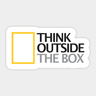 Think Outside The Box Sticker